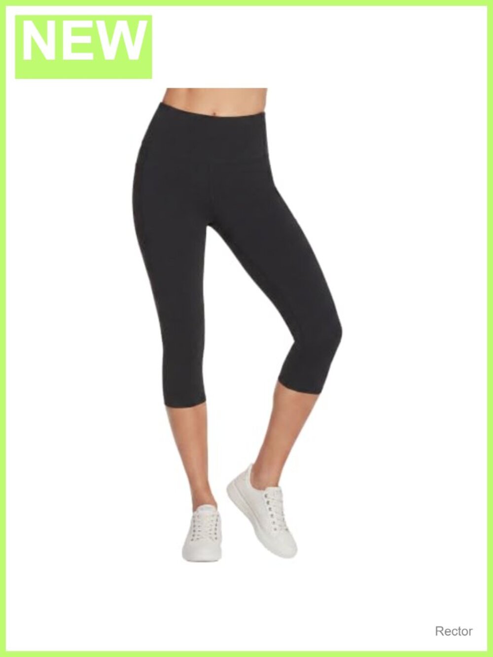 High Waisted Capri Leggings with Pockets & UPF 40+